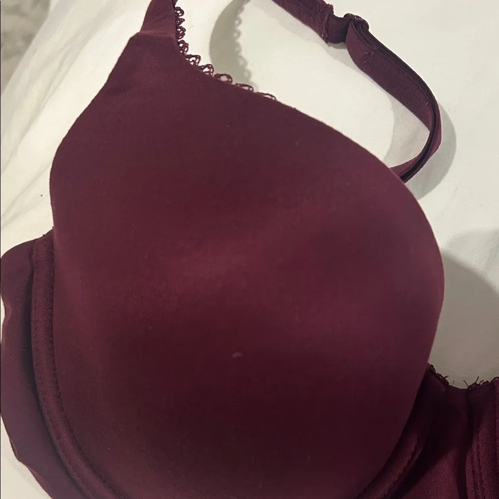 Maroon body by Victoria lined Demi bra 36D - Picture 3 of 5